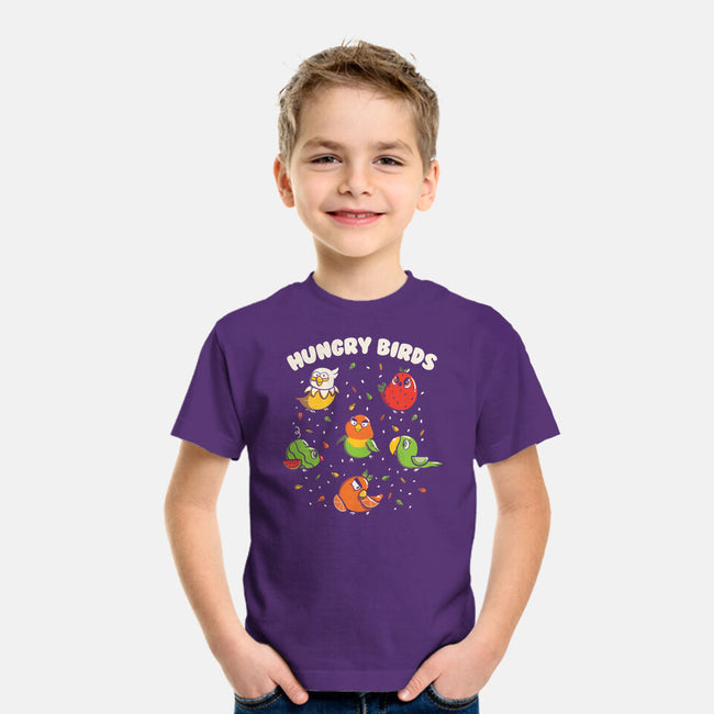 Hungry Birds-Youth-Basic-Tee-tobefonseca