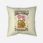 Gardening Is Dirt Cheap Therapy-None-Removable Cover-Throw Pillow-tobefonseca