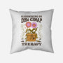 Gardening Is Dirt Cheap Therapy-None-Removable Cover-Throw Pillow-tobefonseca