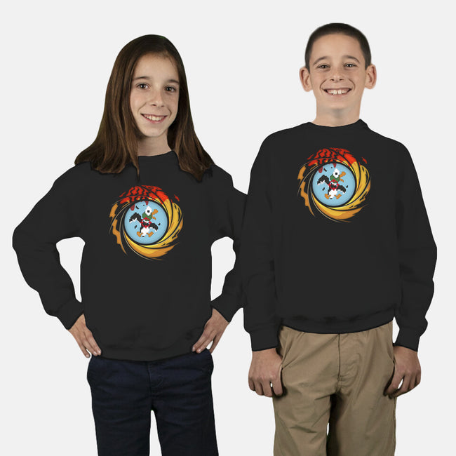 License To Hunt-Youth-Crew Neck-Sweatshirt-Olipop