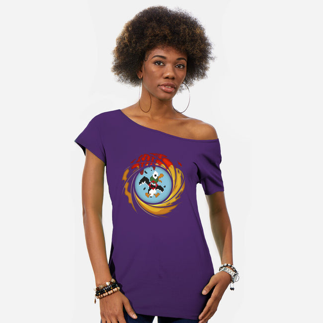 License To Hunt-Womens-Off Shoulder-Tee-Olipop