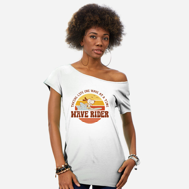 One Wave At A Time-Womens-Off Shoulder-Tee-LiRoVi