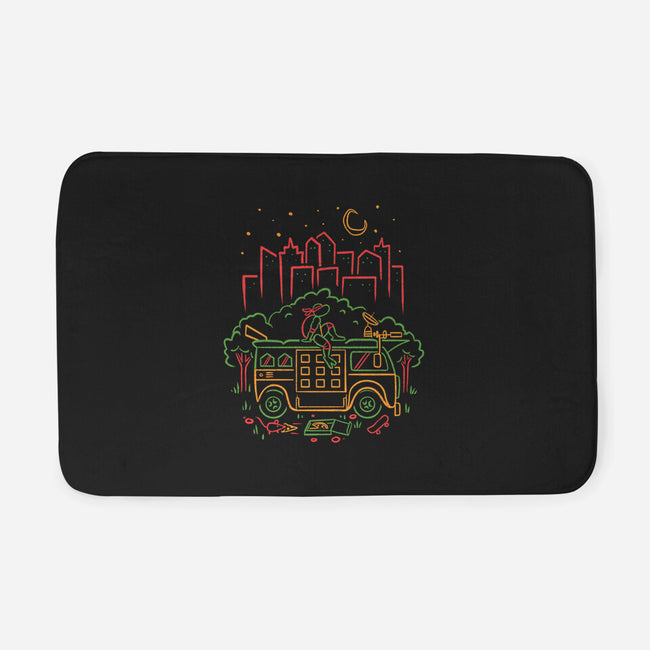 Red Turtle Van Life-None-Memory Foam-Bath Mat-Aarons Art Room