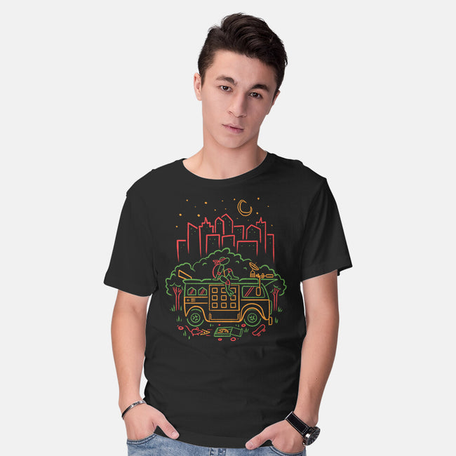 Red Turtle Van Life-Mens-Basic-Tee-Aarons Art Room