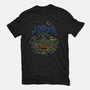 Blue Turtle Van Life-Womens-Basic-Tee-Aarons Art Room