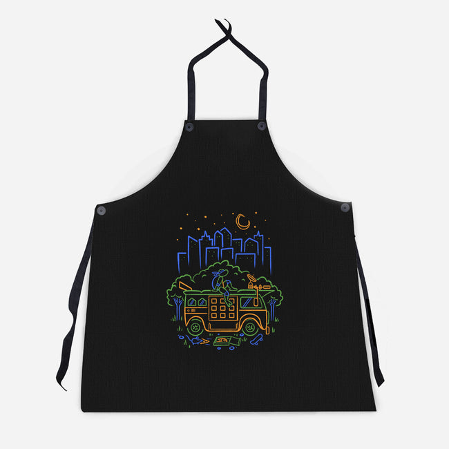 Blue Turtle Van Life-Unisex-Kitchen-Apron-Aarons Art Room