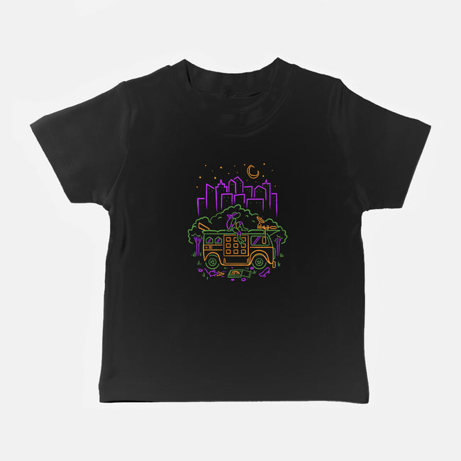 Purple Turtle Van Life-Baby-Basic-Tee-Aarons Art Room