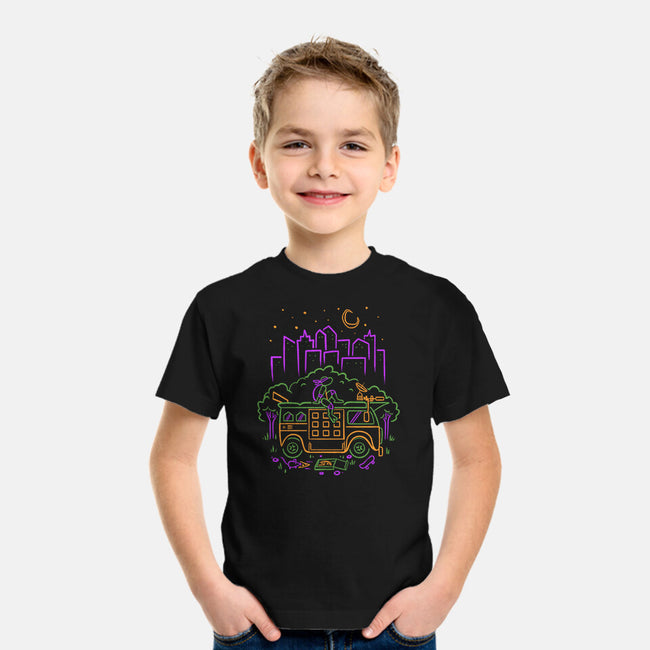 Purple Turtle Van Life-Youth-Basic-Tee-Aarons Art Room