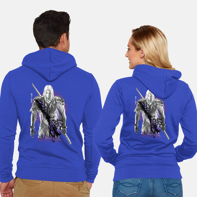 Angel Of Death Sephiroth-Unisex-Zip-Up-Sweatshirt-hypertwenty