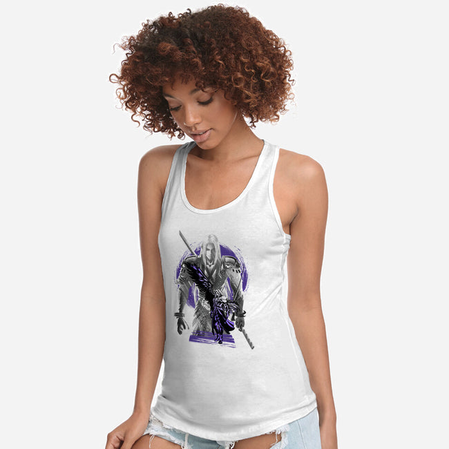 Angel Of Death Sephiroth-Womens-Racerback-Tank-hypertwenty