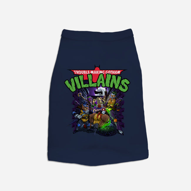 Trouble-Making Gotham Villains-Dog-Basic-Pet Tank-Artist Davee Bee