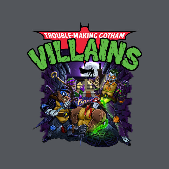 Trouble-Making Gotham Villains-Womens-Fitted-Tee-Artist Davee Bee