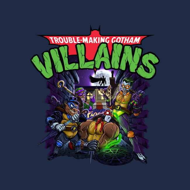 Trouble-Making Gotham Villains-None-Beach-Towel-Artist Davee Bee