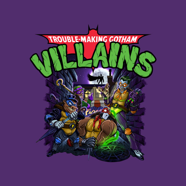 Trouble-Making Gotham Villains-None-Beach-Towel-Artist Davee Bee