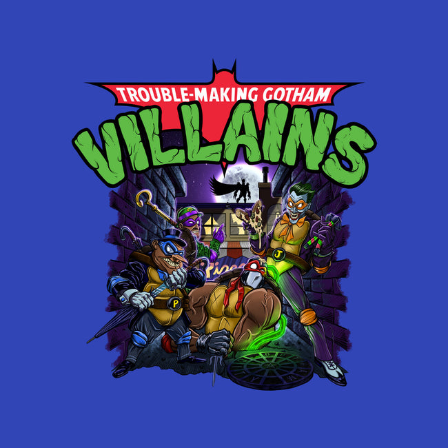 Trouble-Making Gotham Villains-Mens-Heavyweight-Tee-Artist Davee Bee