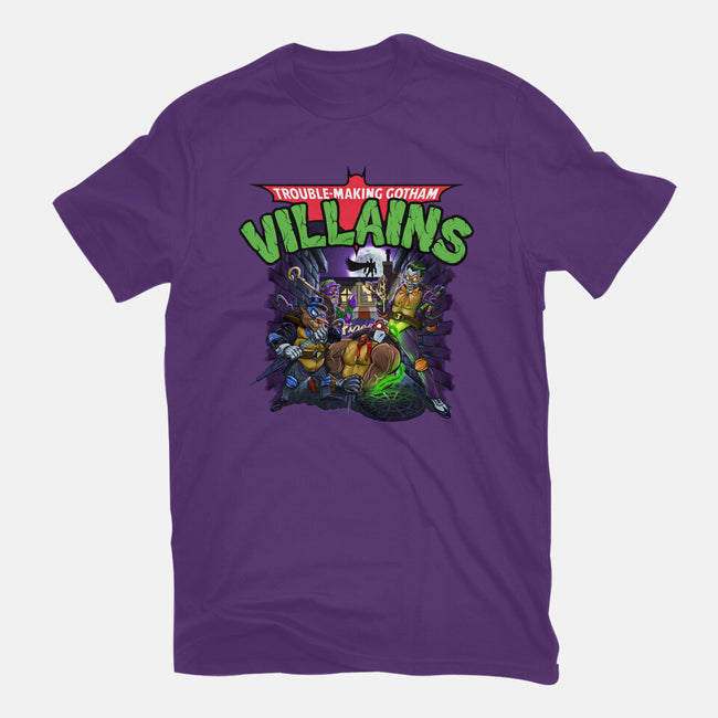 Trouble-Making Gotham Villains-Womens-Fitted-Tee-Artist Davee Bee