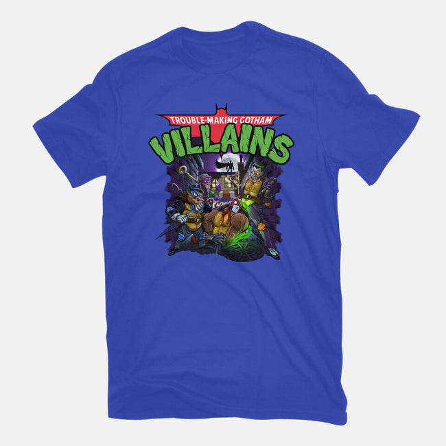 Trouble-Making Gotham Villains-Womens-Fitted-Tee-Artist Davee Bee