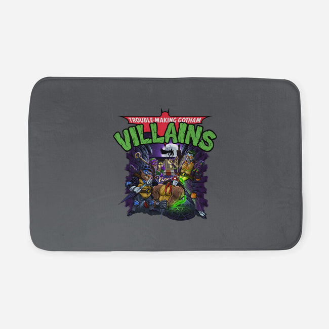 Trouble-Making Gotham Villains-None-Memory Foam-Bath Mat-Artist Davee Bee