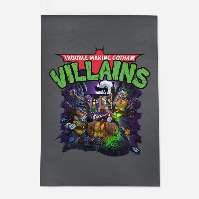 Trouble-Making Gotham Villains-None-Indoor-Rug-Artist Davee Bee