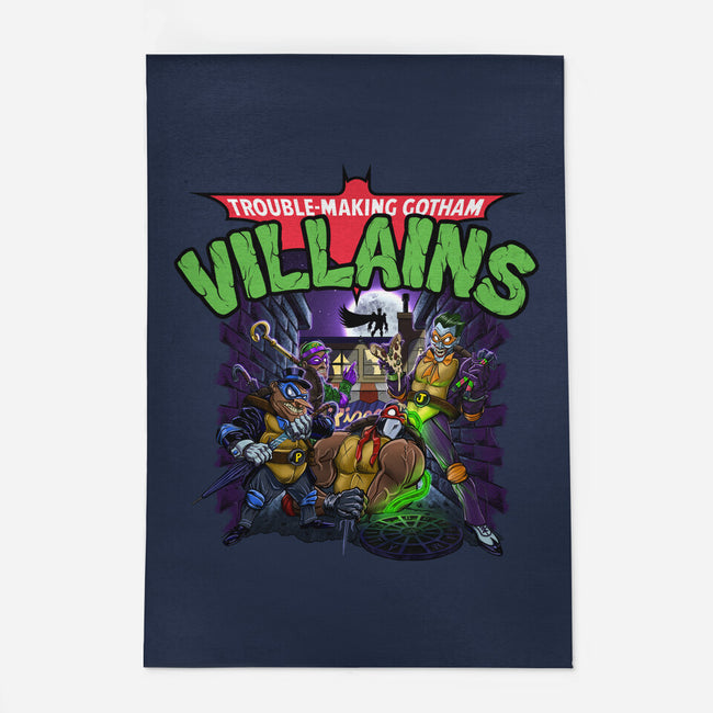 Trouble-Making Gotham Villains-None-Indoor-Rug-Artist Davee Bee