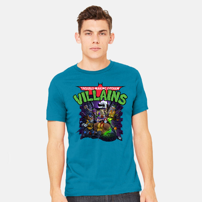 Trouble-Making Gotham Villains-Mens-Heavyweight-Tee-Artist Davee Bee