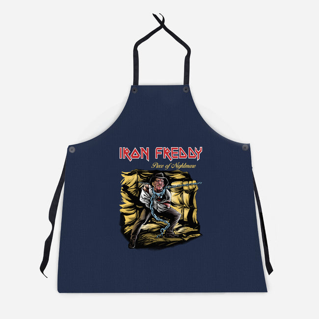 Iron Freddy-Unisex-Kitchen-Apron-zascanauta