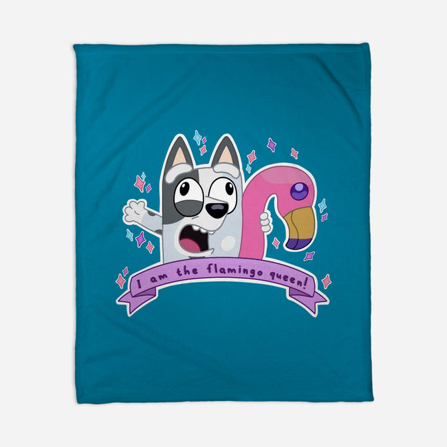 I Am The Flamingo Queen-None-Fleece-Blanket-Alexhefe