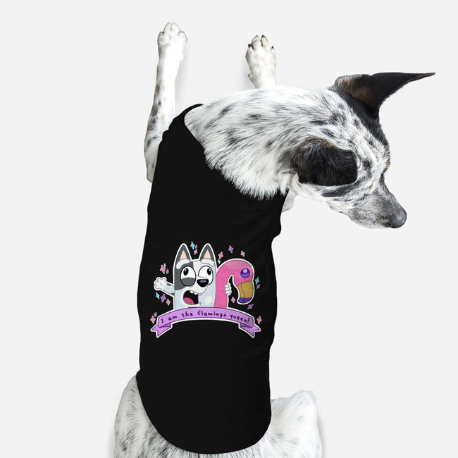 I Am The Flamingo Queen-Dog-Basic-Pet Tank-Alexhefe