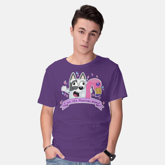 I Am The Flamingo Queen-Mens-Basic-Tee-Alexhefe