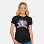 I Am The Flamingo Queen-Womens-Fitted-Tee-Alexhefe