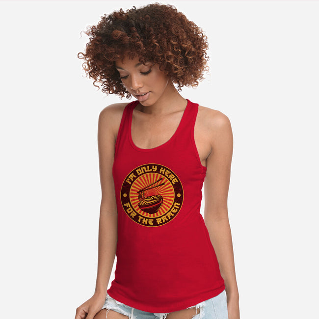 I'm Only Here For The Ramen-Womens-Racerback-Tank-sachpica