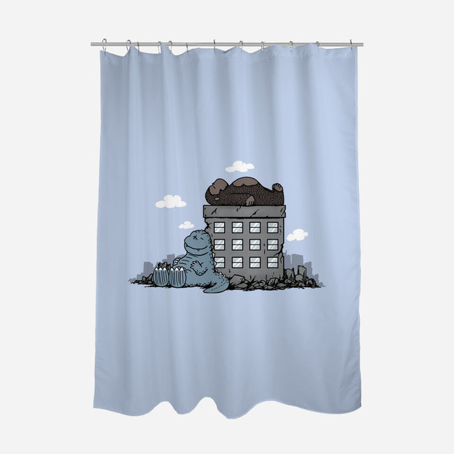 Kaijunuts-None-Polyester-Shower Curtain-pigboom