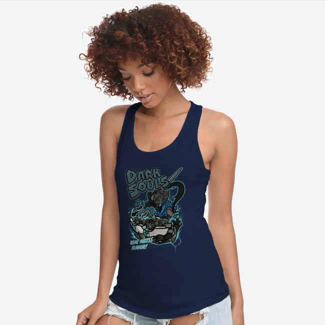 Dark Souls Chocolate-Womens-Racerback-Tank-10GU