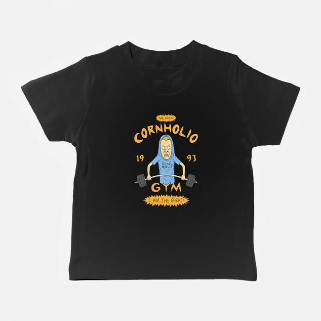 Cornholio's Gym-Baby-Basic-Tee-pigboom