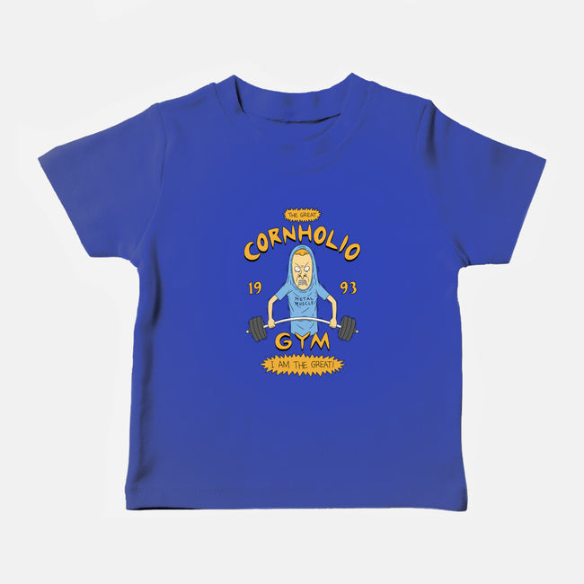 Cornholio's Gym-Baby-Basic-Tee-pigboom