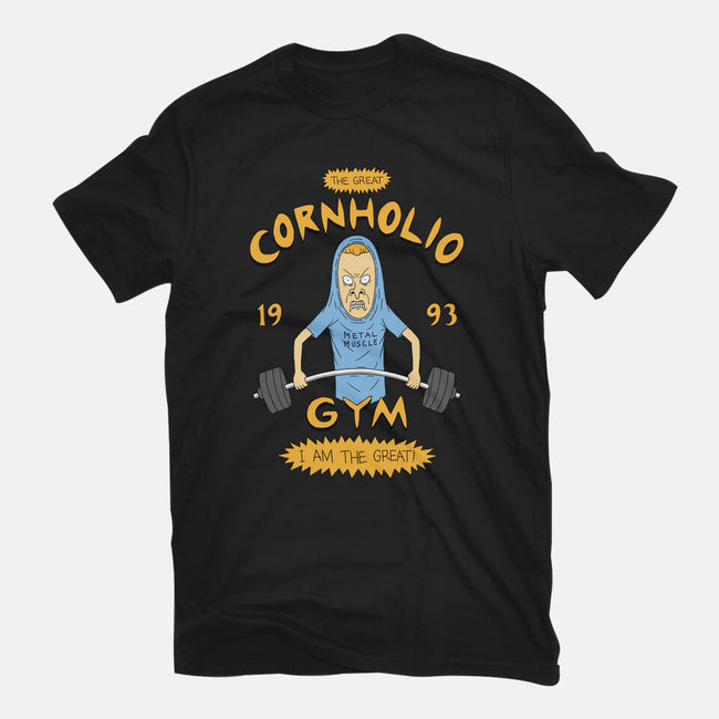 Cornholio's Gym-Mens-Basic-Tee-pigboom