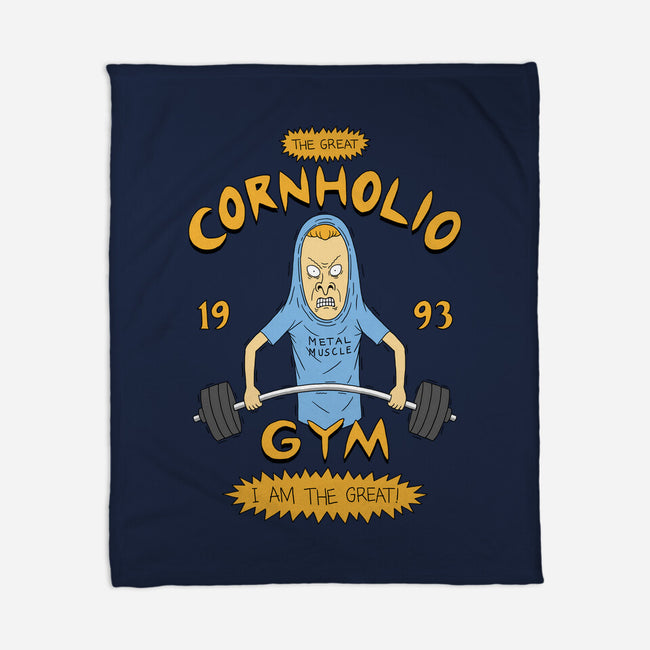 Cornholio's Gym-None-Fleece-Blanket-pigboom