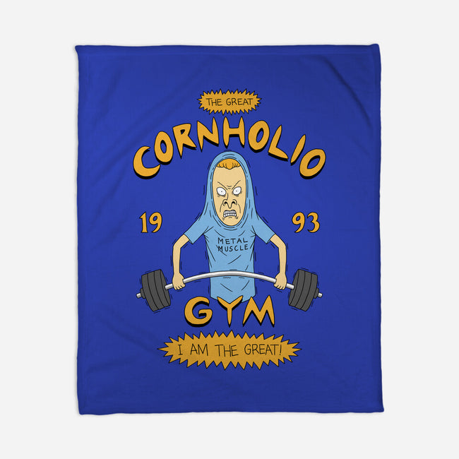 Cornholio's Gym-None-Fleece-Blanket-pigboom