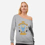 Cornholio's Gym-Womens-Off Shoulder-Sweatshirt-pigboom