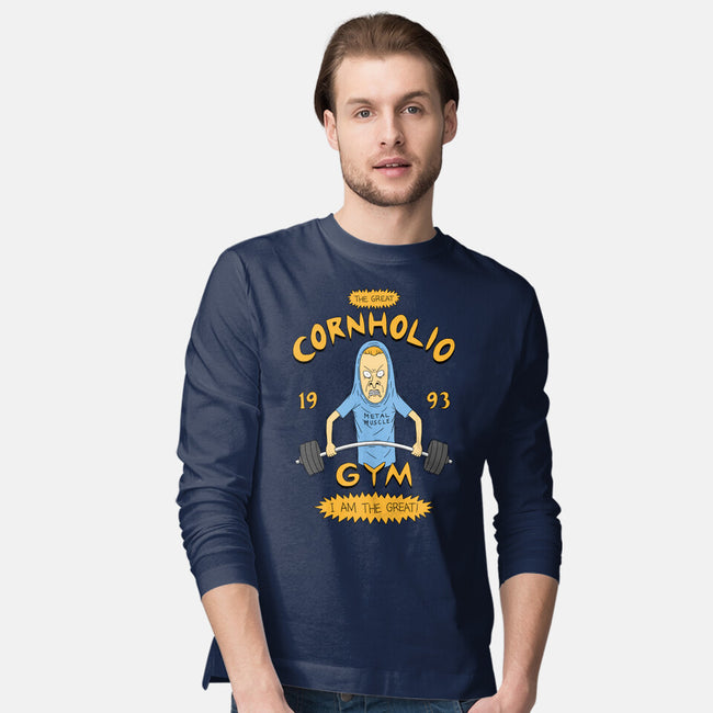 Cornholio's Gym-Mens-Long Sleeved-Tee-pigboom