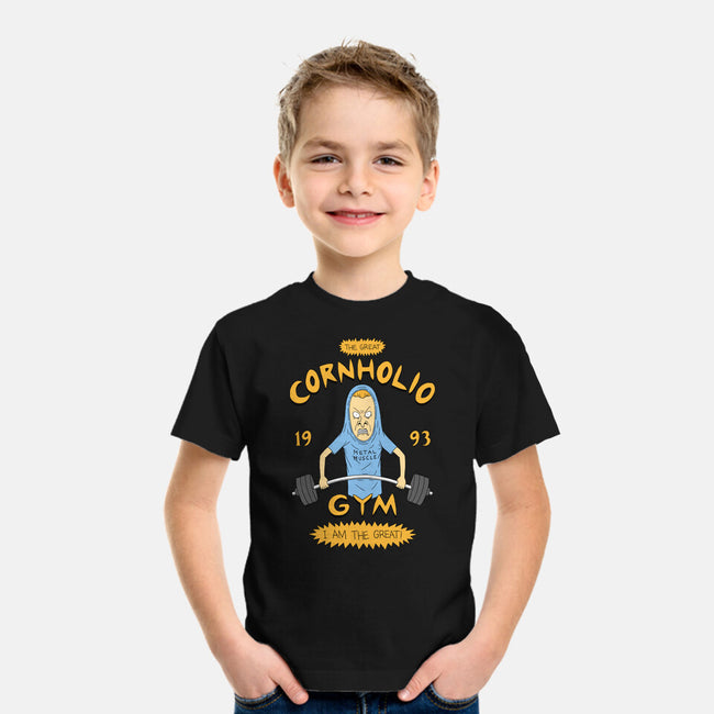 Cornholio's Gym-Youth-Basic-Tee-pigboom