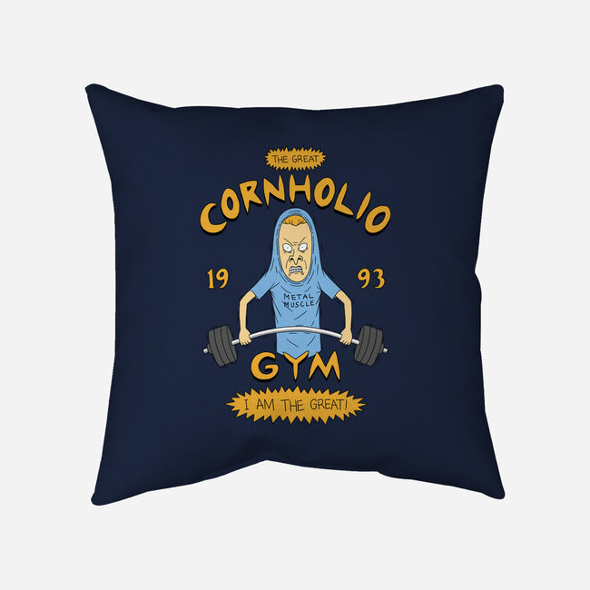 Cornholio's Gym-None-Removable Cover w Insert-Throw Pillow-pigboom