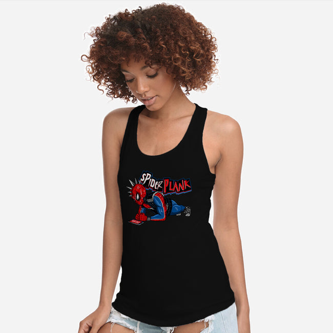 Spider Plank-Womens-Racerback-Tank-gaci