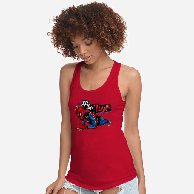 Spider Plank-Womens-Racerback-Tank-gaci