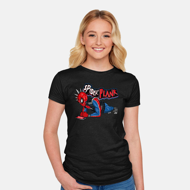 Spider Plank-Womens-Fitted-Tee-gaci