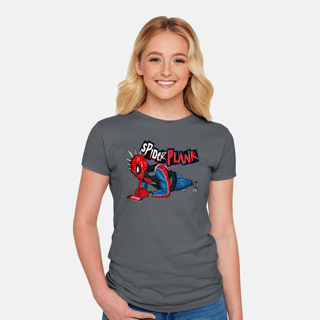 Spider Plank-Womens-Fitted-Tee-gaci