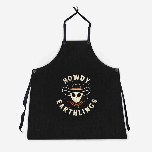 Howdy Earthlings-Unisex-Kitchen-Apron-zachterrelldraws