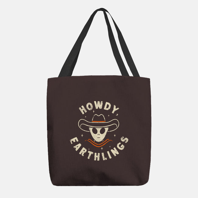 Howdy Earthlings-None-Basic Tote-Bag-zachterrelldraws