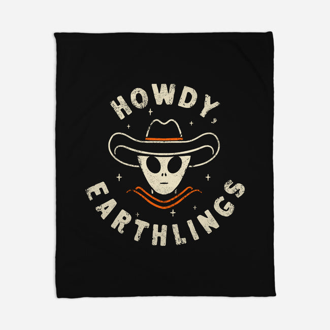 Howdy Earthlings-None-Fleece-Blanket-zachterrelldraws