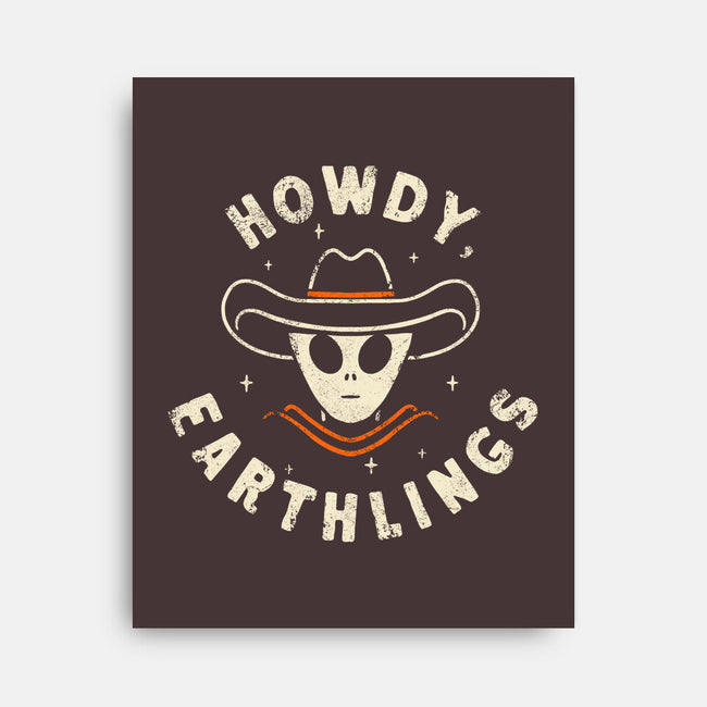 Howdy Earthlings-None-Stretched-Canvas-zachterrelldraws